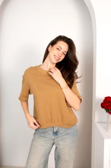 Джемпер (кофта) Купалинка 48400G коричневый