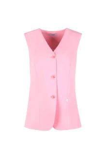 Жилетка Elema 1К-2022 пудра