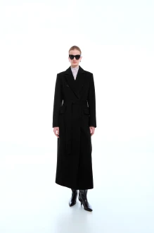 Пальто Elema 1-1844 черное