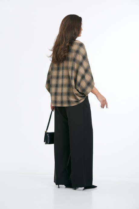 Блузка AXXA 152 коричневый размер 48-54 #10