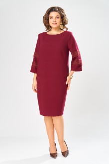 Вечернее платье AXXA 55233 бордовый