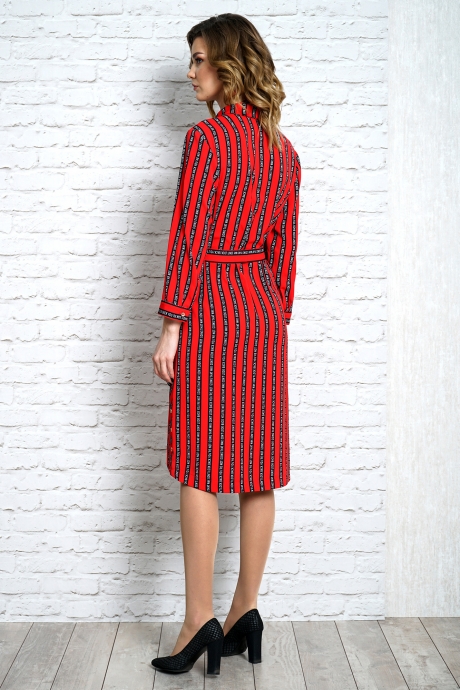 Платье ALANI COLLECTION 1085 красное с буквами размер 46-50 #4