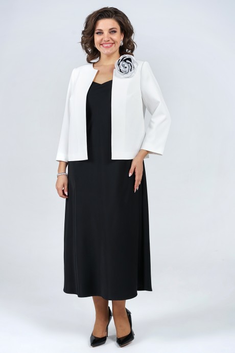 Костюм ALANI COLLECTION 2265 двойка черный, белый размер 54-58 #1