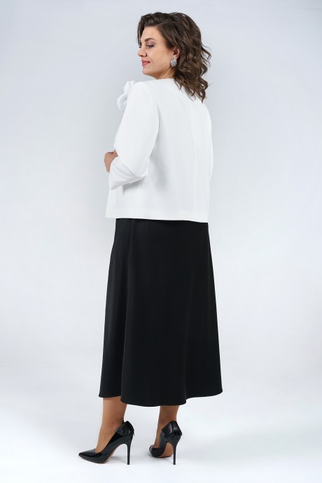 Костюм ALANI COLLECTION 2265 двойка черный, белый размер 54-58 #5
