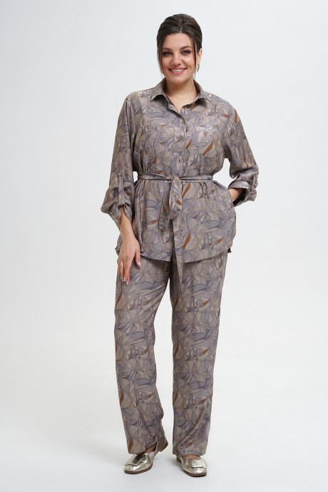 Костюм/комплект ALANI COLLECTION 2304 двойка коричневый размер 52-56 #1