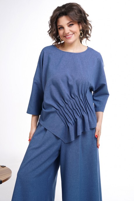 Костюм/комплект ALANI COLLECTION 2311 двойка синий размер 52-60 #5