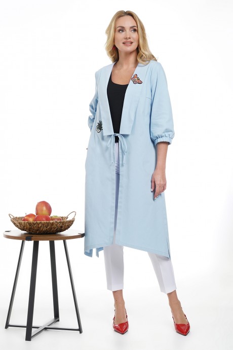Костюм/комплект ALANI COLLECTION 2328 тройка голубой,белый размер 46-52 #1