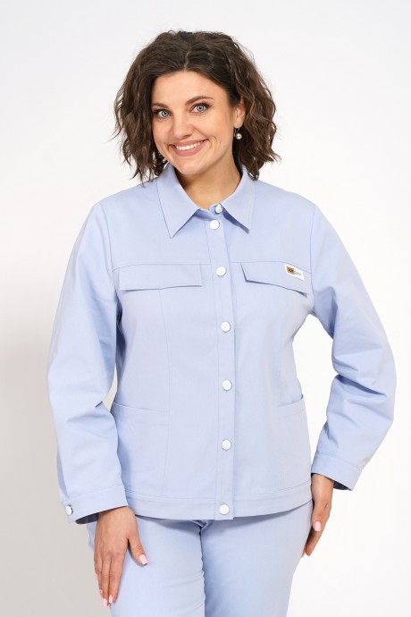 Костюм/комплект ALANI COLLECTION 2338 двойка голубой размер 52-56 #5