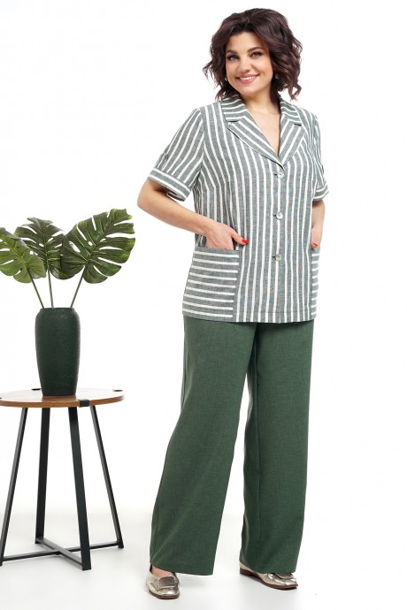 Костюм/комплект ALANI COLLECTION 2315 двойка зеленый размер 54-60 #3