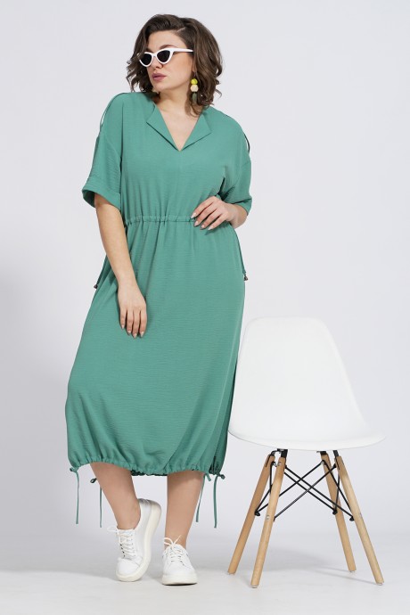 Платье ALANI COLLECTION 2341 бирюза размер 56-64 #4