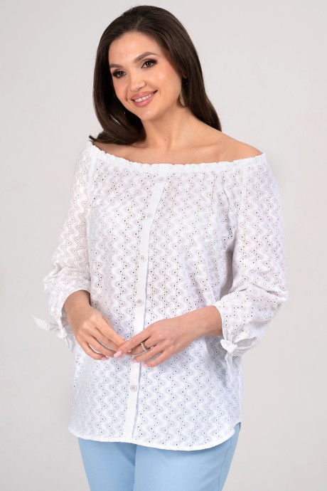 Костюм/комплект ALANI COLLECTION 2348 двойка голубой, белый размер 52-58 #6