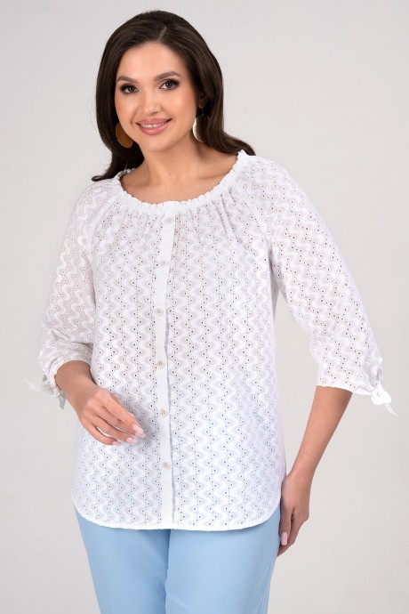Костюм/комплект ALANI COLLECTION 2348 двойка голубой, белый размер 52-58 #7