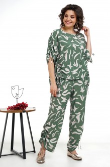Костюм/комплект ALANI COLLECTION 2321 двойка зеленый+молоко #1