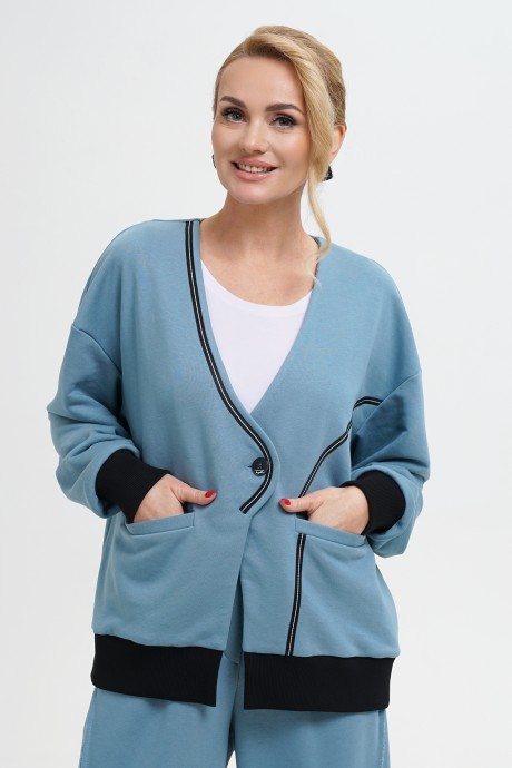 Спортивный костюм ALANI COLLECTION 2291 тройка голубой размер 52-60 #6