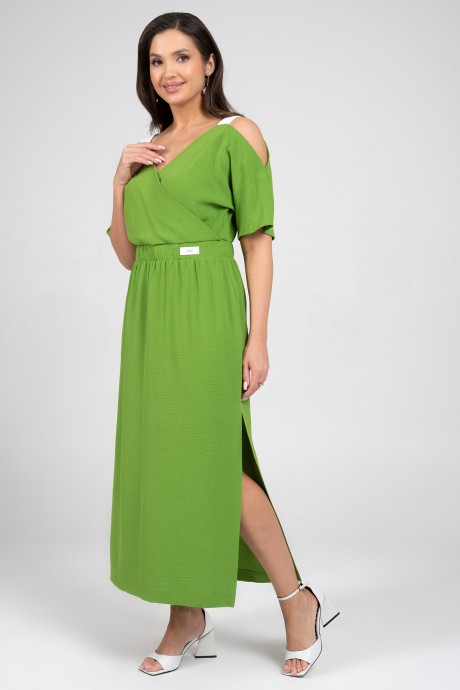 Платье ALANI COLLECTION 2356 салатовый размер 44-52 #4