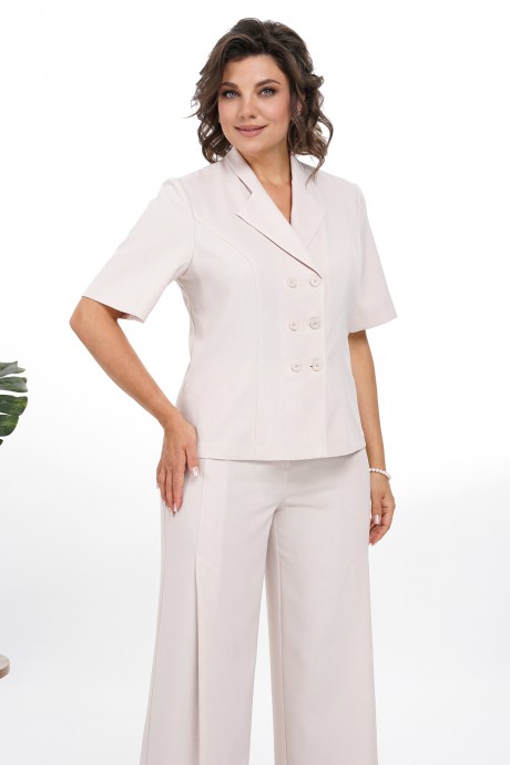 Костюм/комплект ALANI COLLECTION 2334 двойка пудра размер 48-56 #4