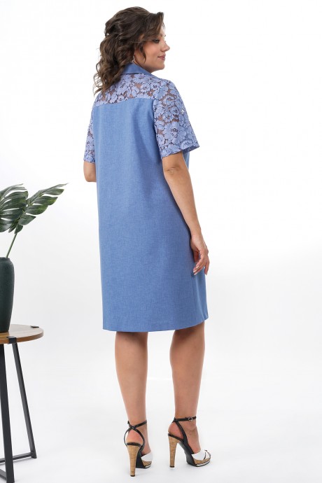 Платье ALANI COLLECTION 2350 синий размер 52-56 #7