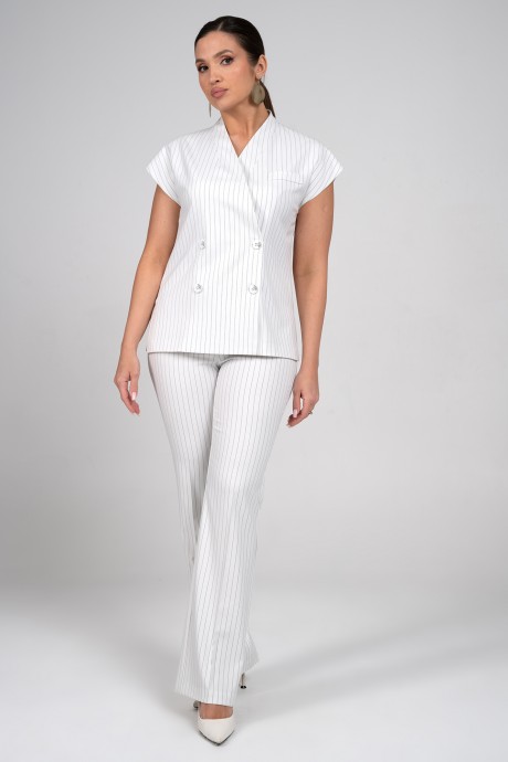 Костюм/комплект ALANI COLLECTION 2362 двойка белый размер 46-50 #2