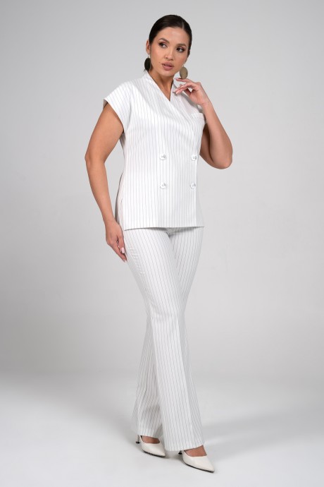 Костюм/комплект ALANI COLLECTION 2362 двойка белый размер 46-50 #5