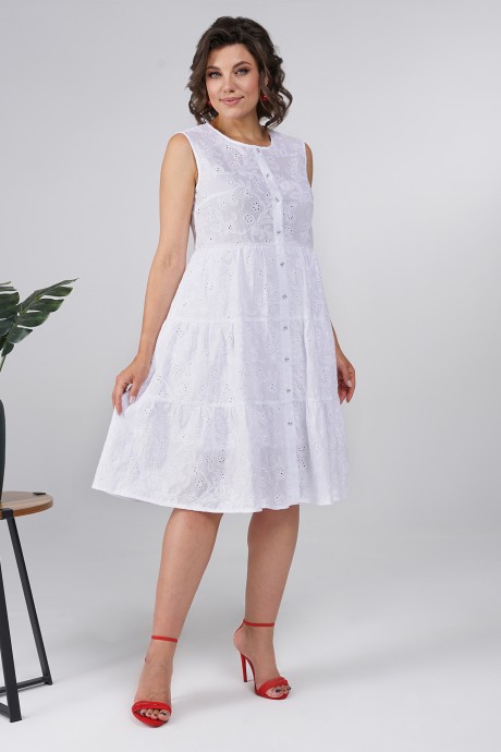 Платье ALANI COLLECTION 2374 белый размер 44-52 #2