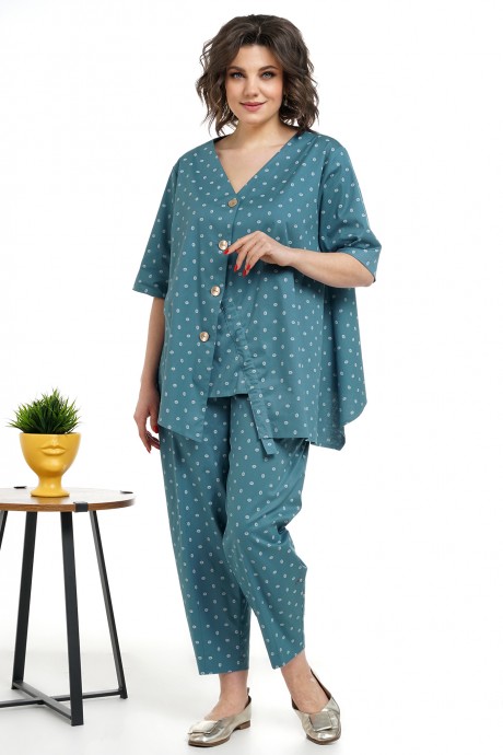 Костюм/комплект ALANI COLLECTION 2319 двойка бирюза размер 52-58 #2