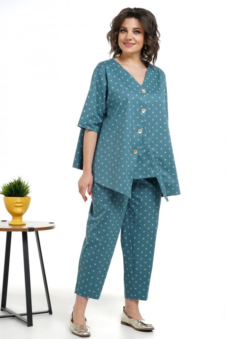 Костюм/комплект ALANI COLLECTION 2319 двойка бирюза размер 52-58 #3