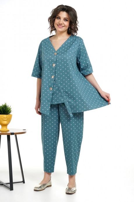 Костюм/комплект ALANI COLLECTION 2319 двойка бирюза размер 52-58 #4