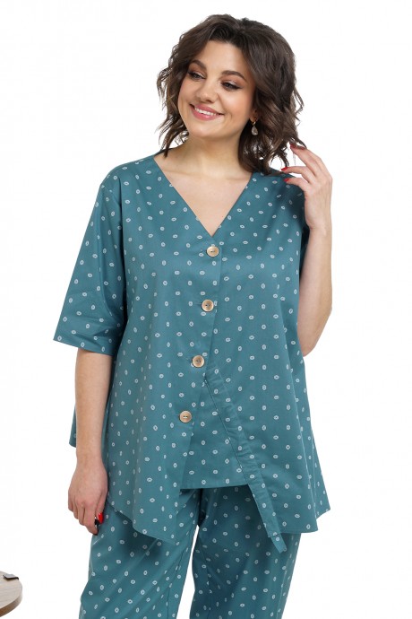 Костюм/комплект ALANI COLLECTION 2319 двойка бирюза размер 52-58 #5