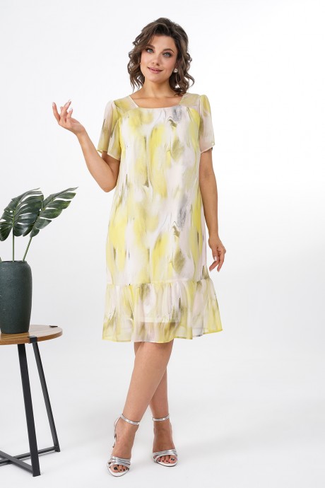Платье ALANI COLLECTION 2377 жёлтый размер 52-58 #2