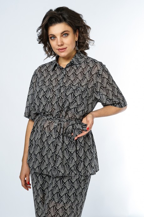 Костюм/комплект ALANI COLLECTION 2325 двойка принт веточки размер 46-56 #5