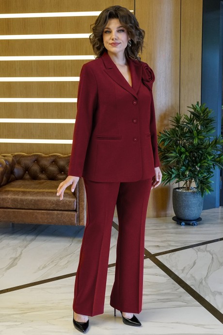 Костюм/комплект ALANI COLLECTION 2143 двойка бордо размер 48-60 #2
