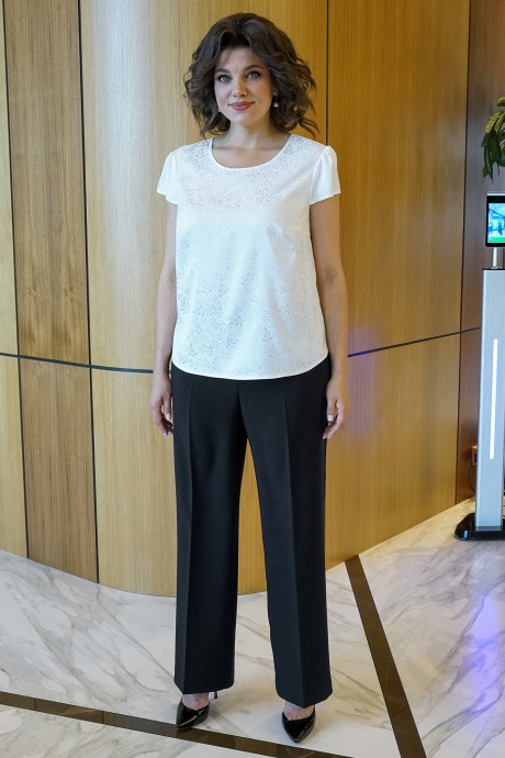 Костюм/комплект ALANI COLLECTION 2381 тройка черный, молоко размер 52-58 #7