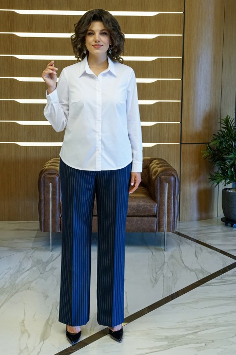 Костюм/комплект ALANI COLLECTION 2411 тройка синий, белый размер 52-56 #8