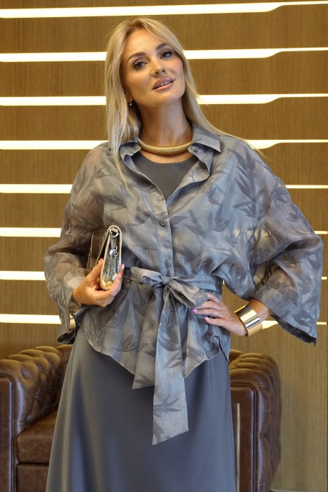 Костюм ALANI COLLECTION 2429 двойка серый размер 46-56 #6