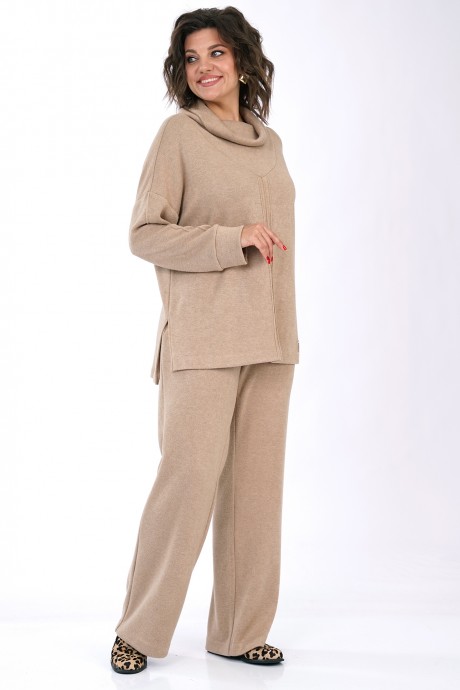 Костюм/комплект ALANI COLLECTION 2446 двойка бежевый размер 52-56 #4