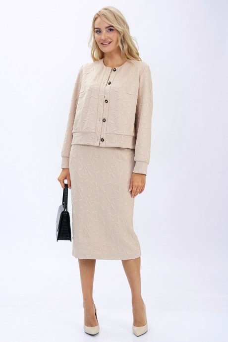 Костюм ALANI COLLECTION 2448 двойка бежевый размер 46-52 #2