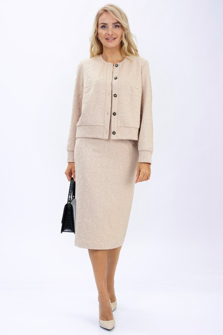 Костюм ALANI COLLECTION 2448 двойка бежевый размер 46-52 #3