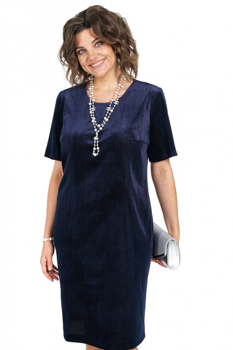 Вечернее платье ALANI COLLECTION 2468 синий размер 48-60 #6