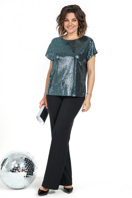 Костюм/комплект ALANI COLLECTION 2484 двойка зеленый,черный размер 48-52 #1