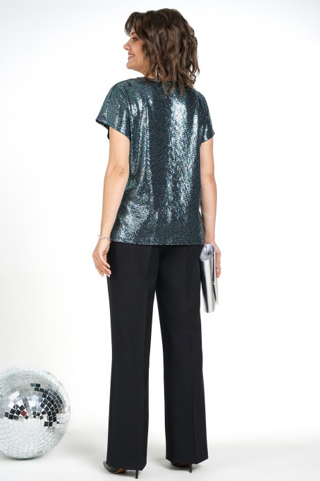 Костюм/комплект ALANI COLLECTION 2484 двойка зеленый,черный размер 48-52 #7