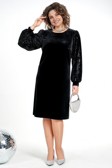 Вечернее платье ALANI COLLECTION 2475 черный размер 48-58 #4