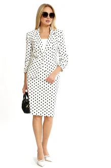 Юбочный костюм ALANI COLLECTION 2533 тройка белый