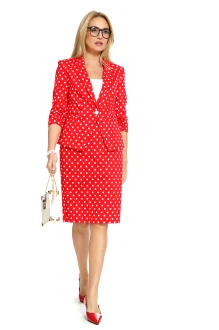 Юбочный костюм ALANI COLLECTION 2426 тройка красный