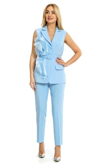 Брючный костюм ALANI COLLECTION 2478 двойка голубой