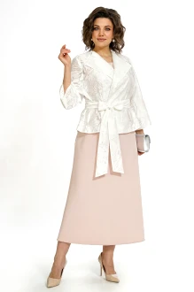 Костюм ALANI COLLECTION 2519 двойка молочный, пудра