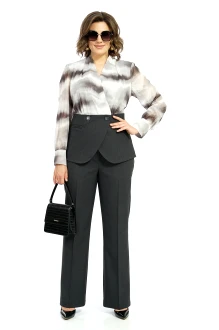 Брючный костюм ALANI COLLECTION 2590 двойка черный, серый