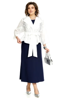 Костюм ALANI COLLECTION 2519 двойка молочный, синий