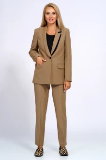 Брючный костюм ALANI COLLECTION 2588 тройка капучино