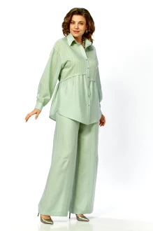 Брючный костюм ZigzagStyle 634 двойка зеленый