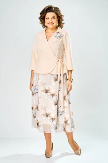 Платье Bonna Image 922 -1/8 бежевый, цветы